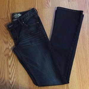 Express Zelda Barely Boot Dark Wash Jeans - Sz. 2L